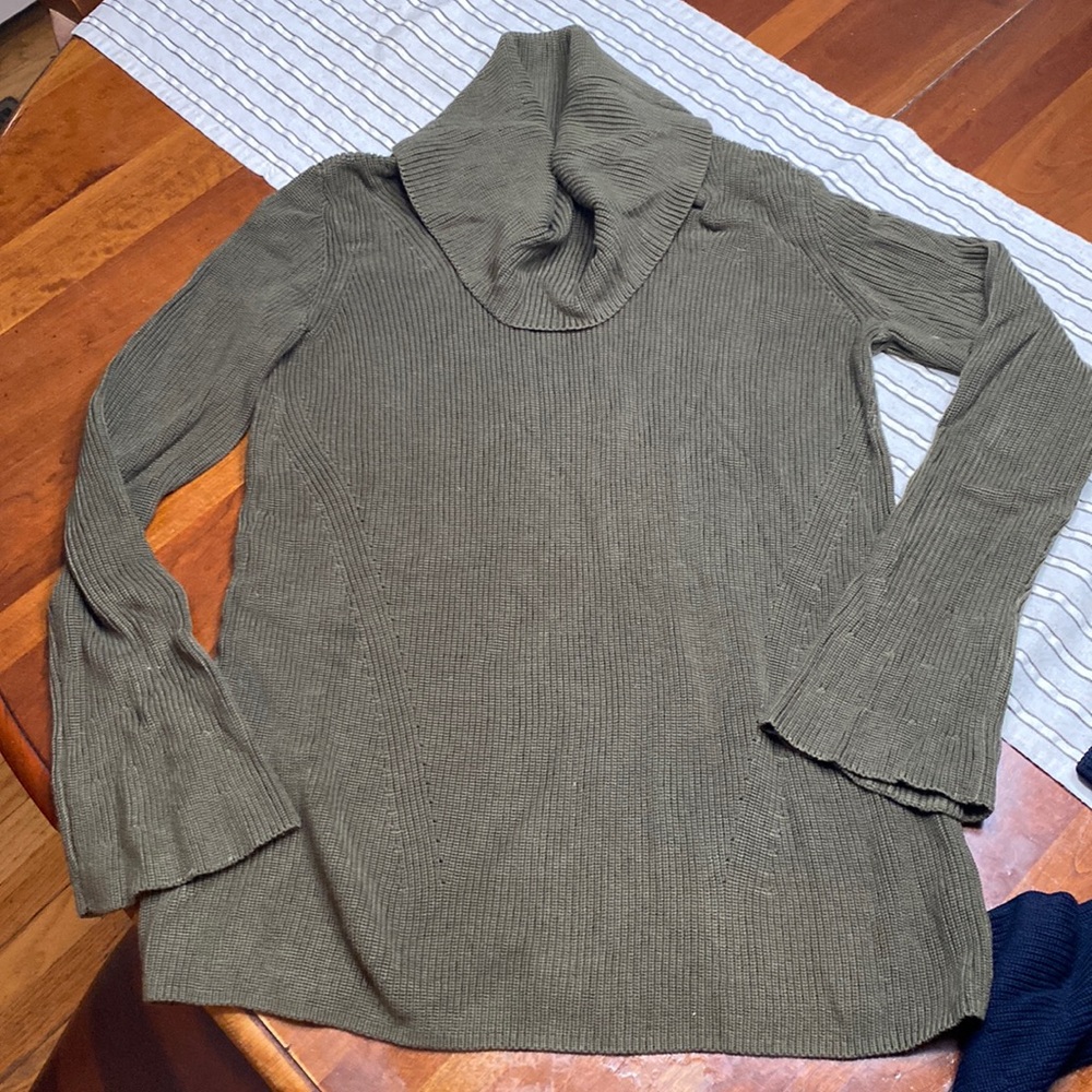 Talbots army green sweater
